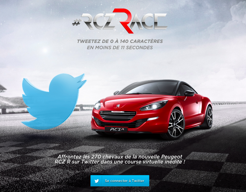 RCZ Tweet Race